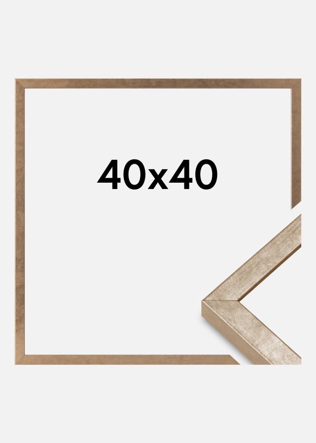 Cornice Ares Vetro Acrilico Ottone 40x40 cm