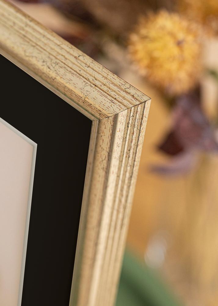 Cornice Västkusten Argento 70x100 cm - Passe-partout Nero 24x36 inches