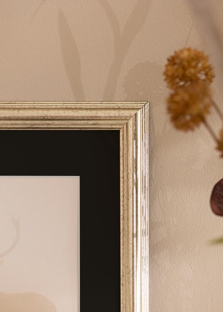 Cornice Västkusten Argento 70x100 cm - Passe-partout Nero 24x36 inches