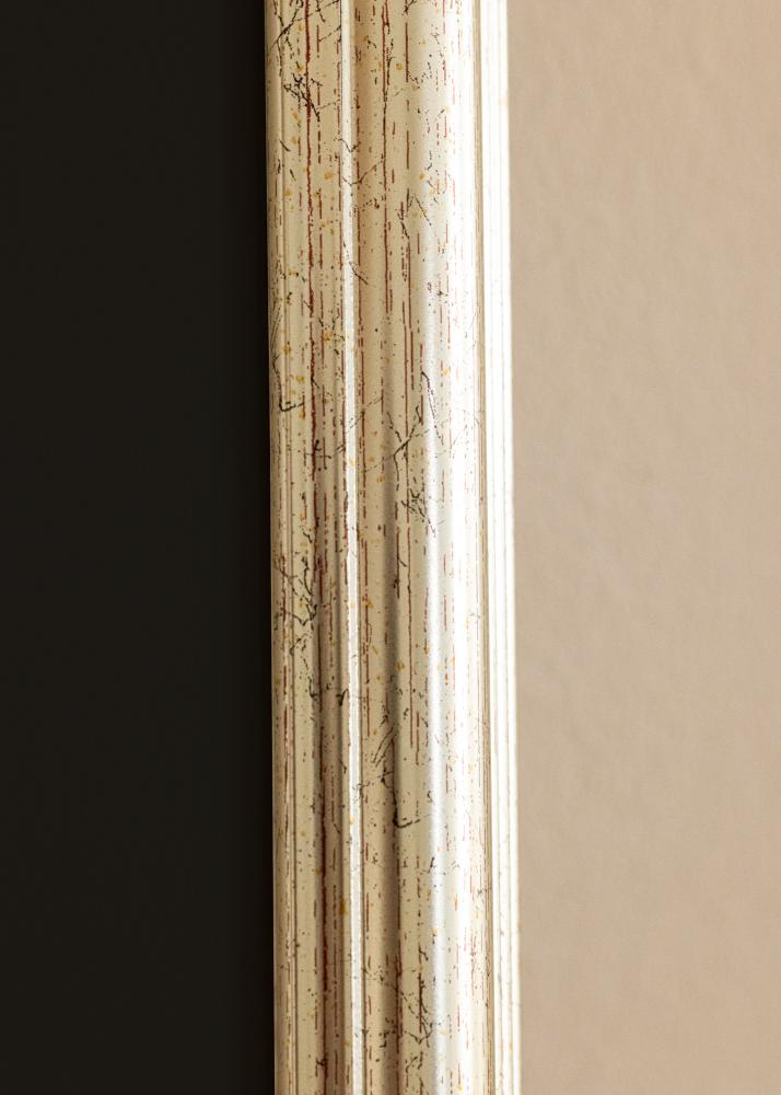 Cornice Västkusten Argento 70x100 cm - Passe-partout Nero 24x36 inches