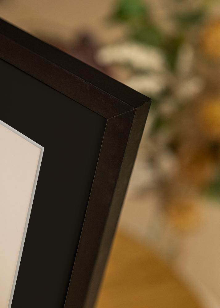 Cornice Selection Nero 40x50 cm - Passe-partout Nero 29,7x42 cm (A3)