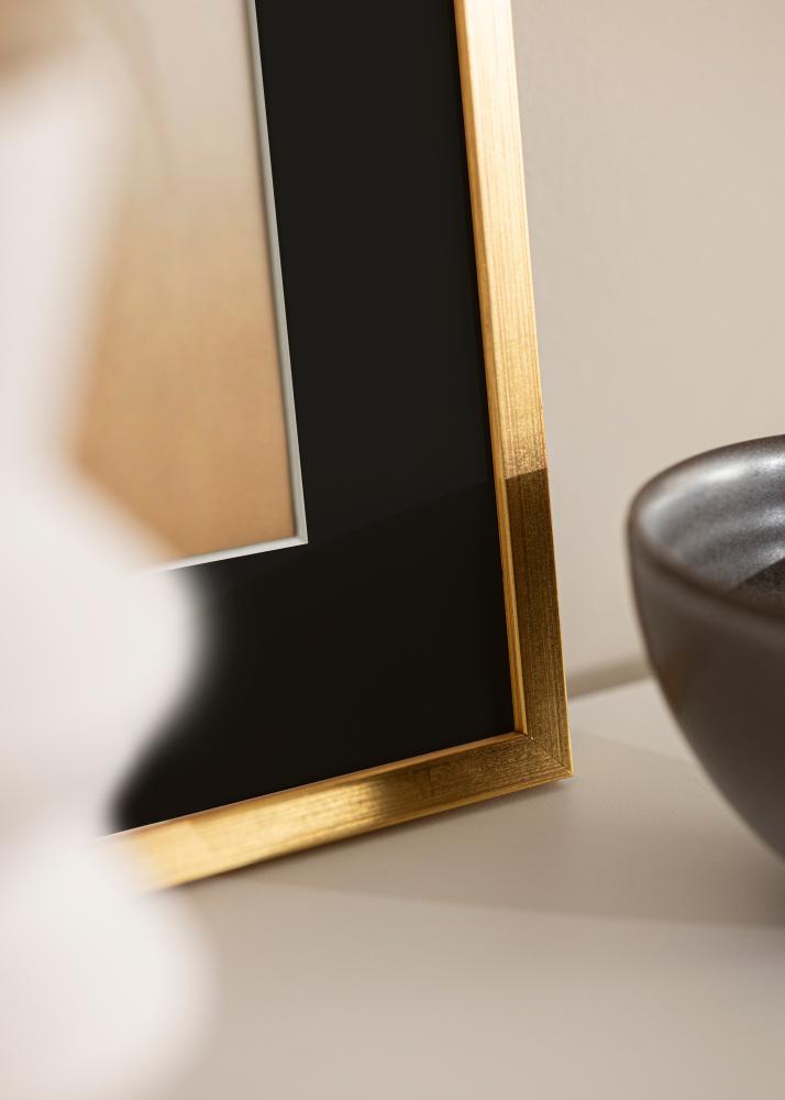 Cornice Edsbyn Oro 30x40 cm - Passe-partout Nero 8x12 inches