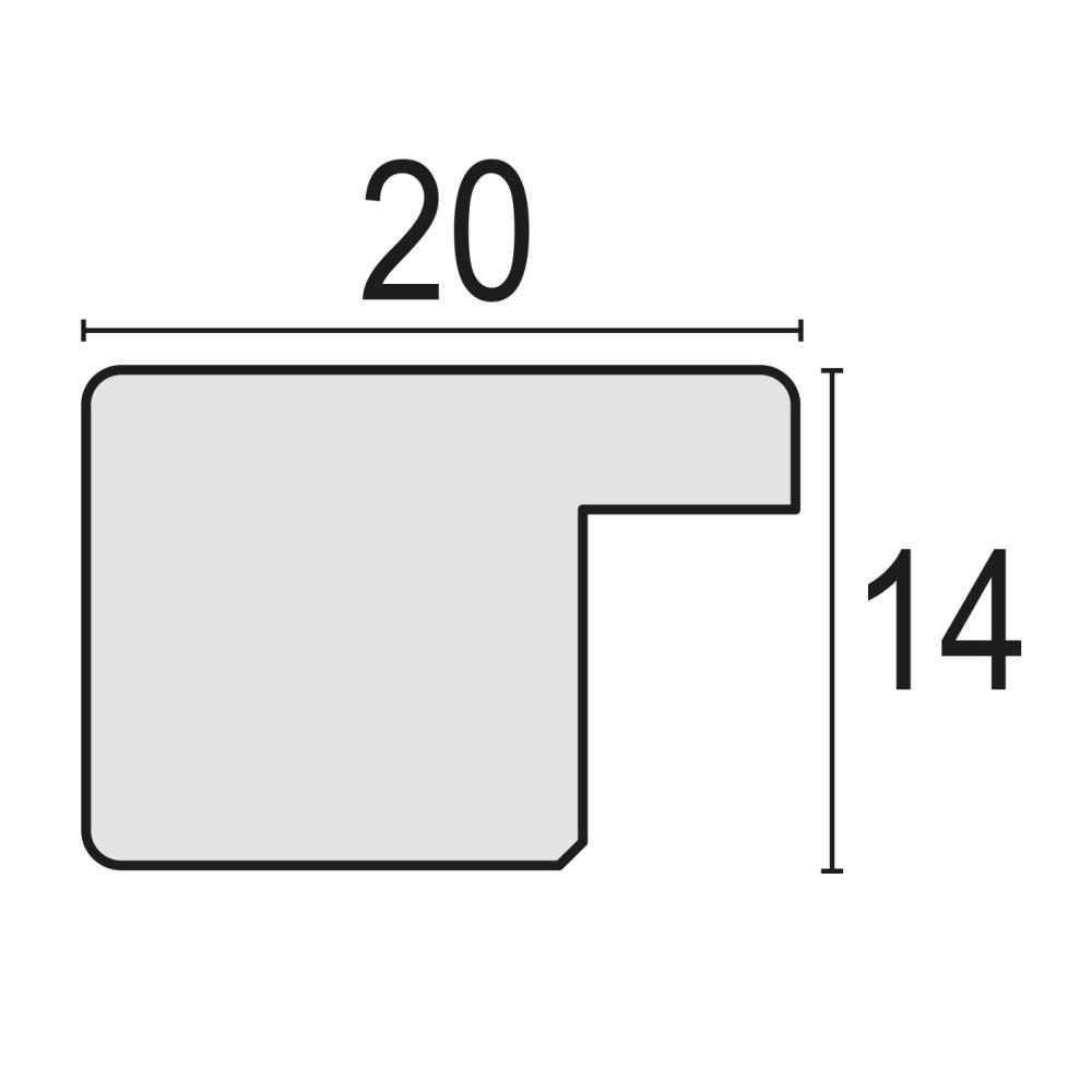 Cornice Theresa Marrone 15x20 cm
