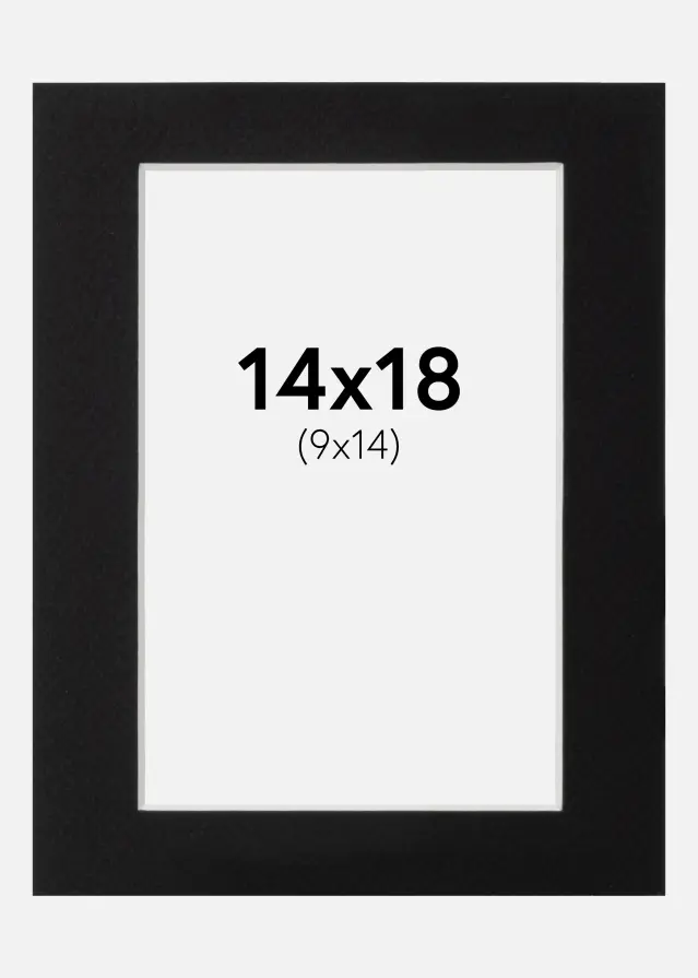 Passe-partout Canson Nero (Bordo interno bianco) 14x18 cm (9x14)