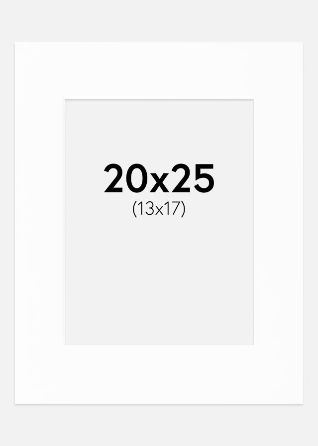 Passe-partout Canson Bianco (Bordo interno bianco) 20x25 cm (13x17)