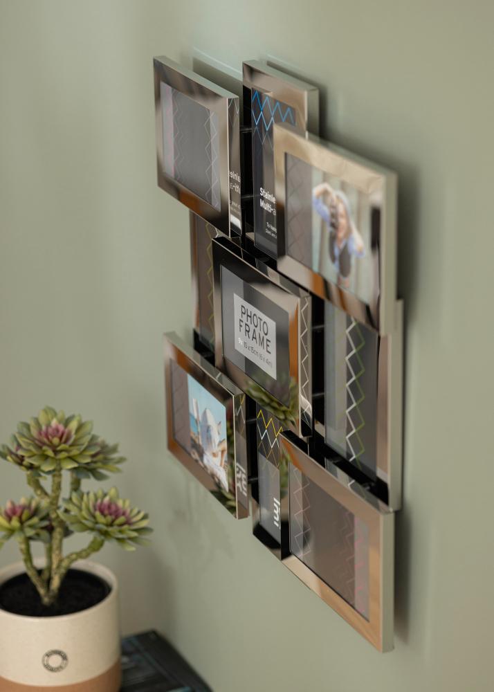 Stainless Steel Cornici multiple Argento - 9 Immagini