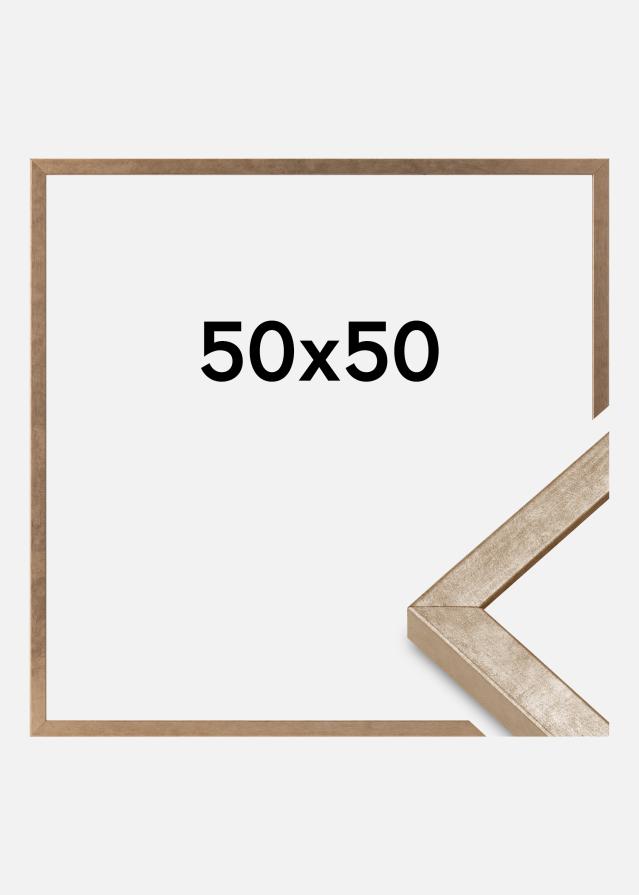 Cornice Ares Vetro Acrilico Ottone 50x50 cm