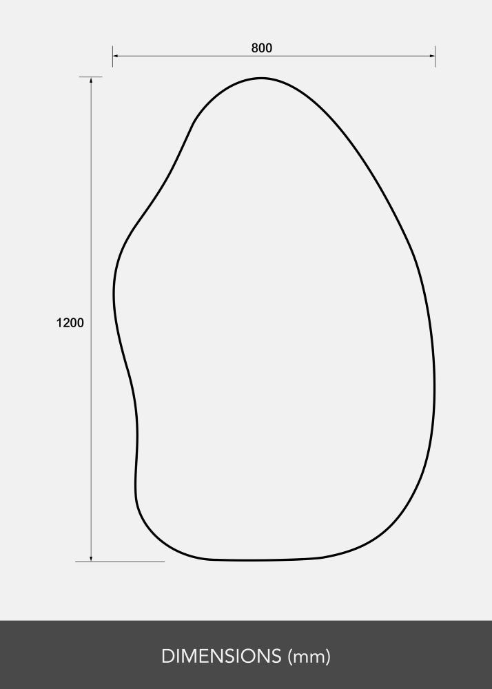 Specchio Perspective 80x120 cm