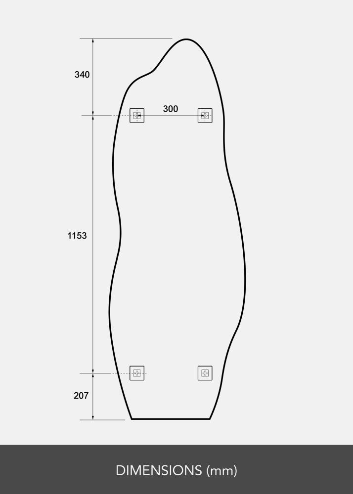 Specchio Echo 60x170 cm