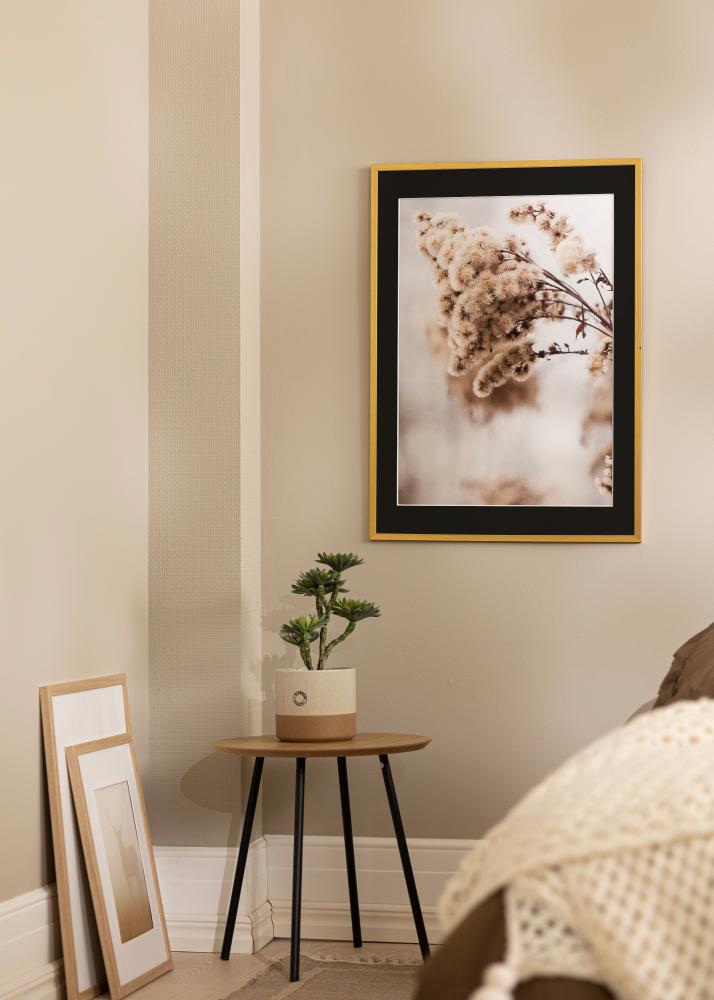 Cornice Edsbyn Oro 30x40 cm - Passe-partout Nero 8x12 inches