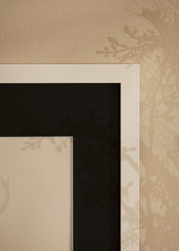 Cornice Selection Bianco 40x50 cm - Passe-partout Nero 29,7x42 cm (A3)