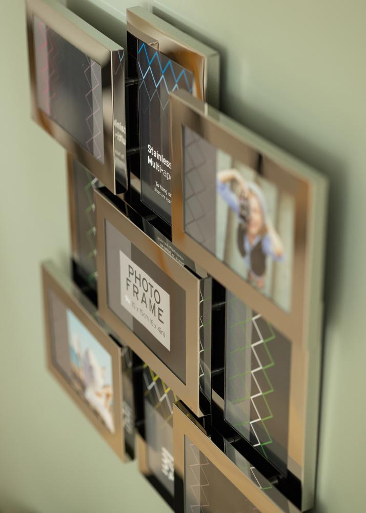 Stainless Steel Cornici multiple Argento - 9 Immagini