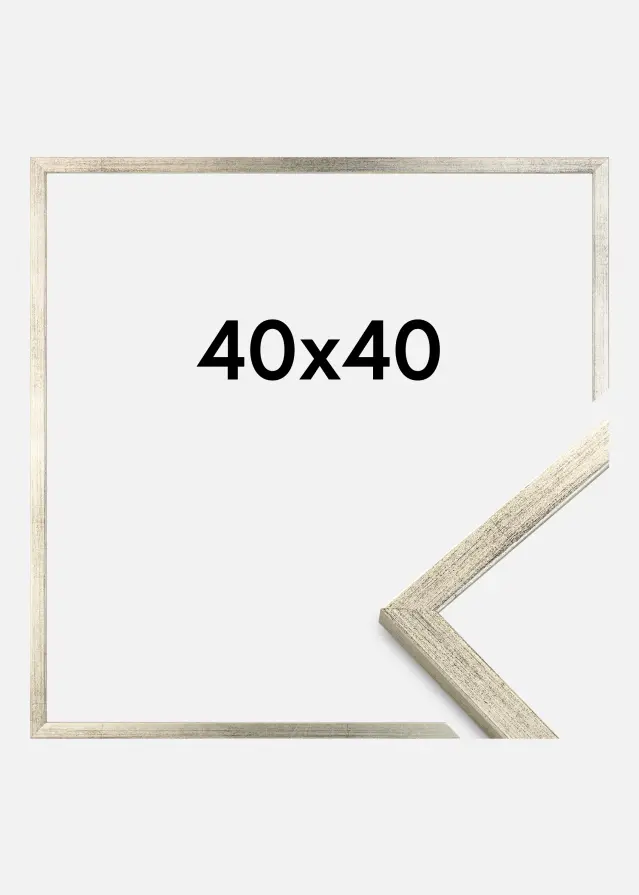 Cornice Galant Argento 40x40 cm