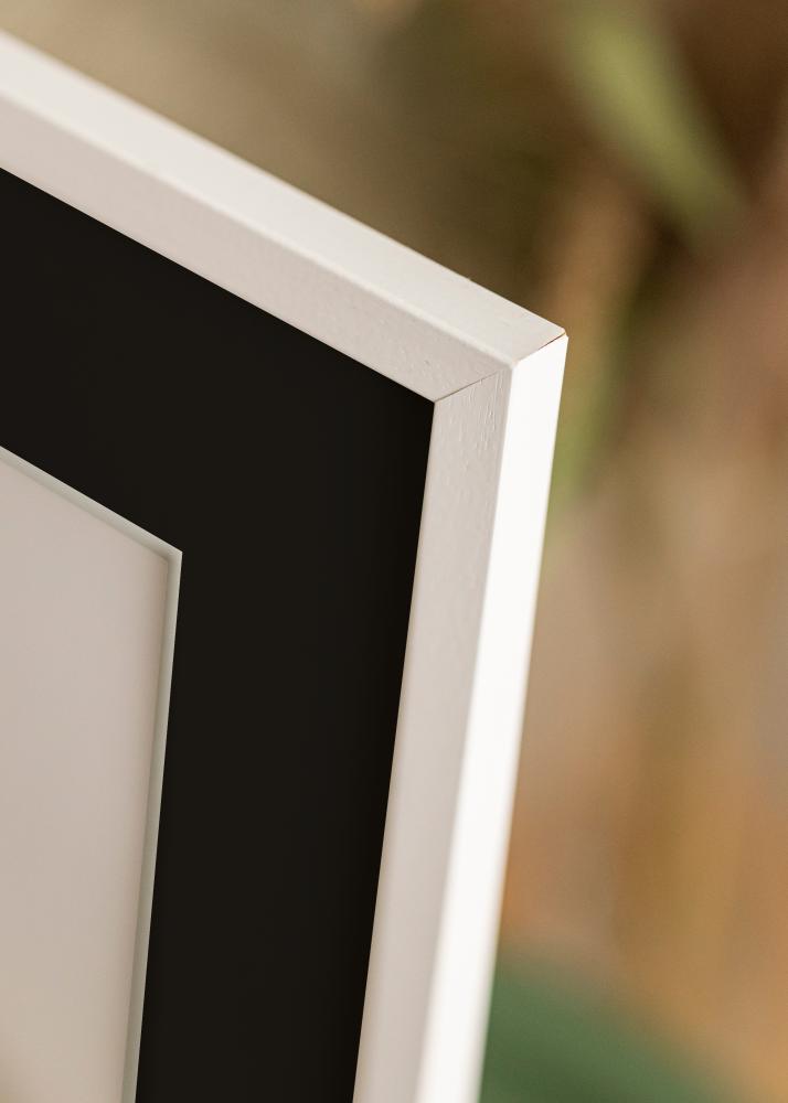 Cornice Edsbyn Bianco 40x40 cm - Passe-partout Nero 10x10 inches
