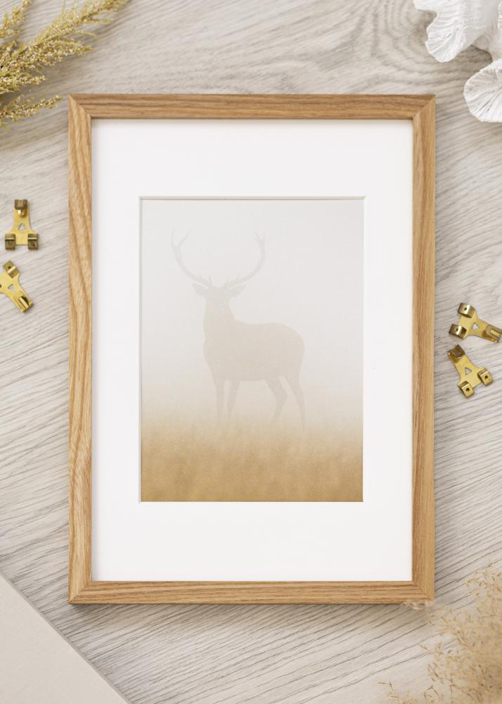 Cornice Rovere Massiccio Vetro Acrilico 21x29,7 cm (A4)