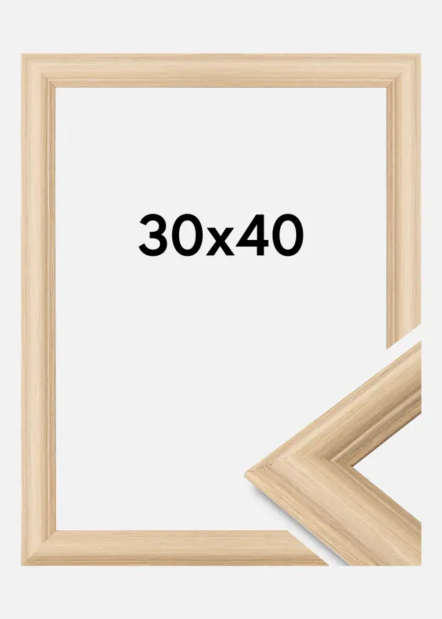 Cornice Västkusten Vetro acrilico Rovere 30x40 cm