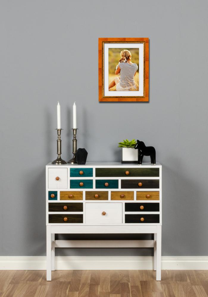 Cornice Färila Arancione - Dimensioni personalizzabili