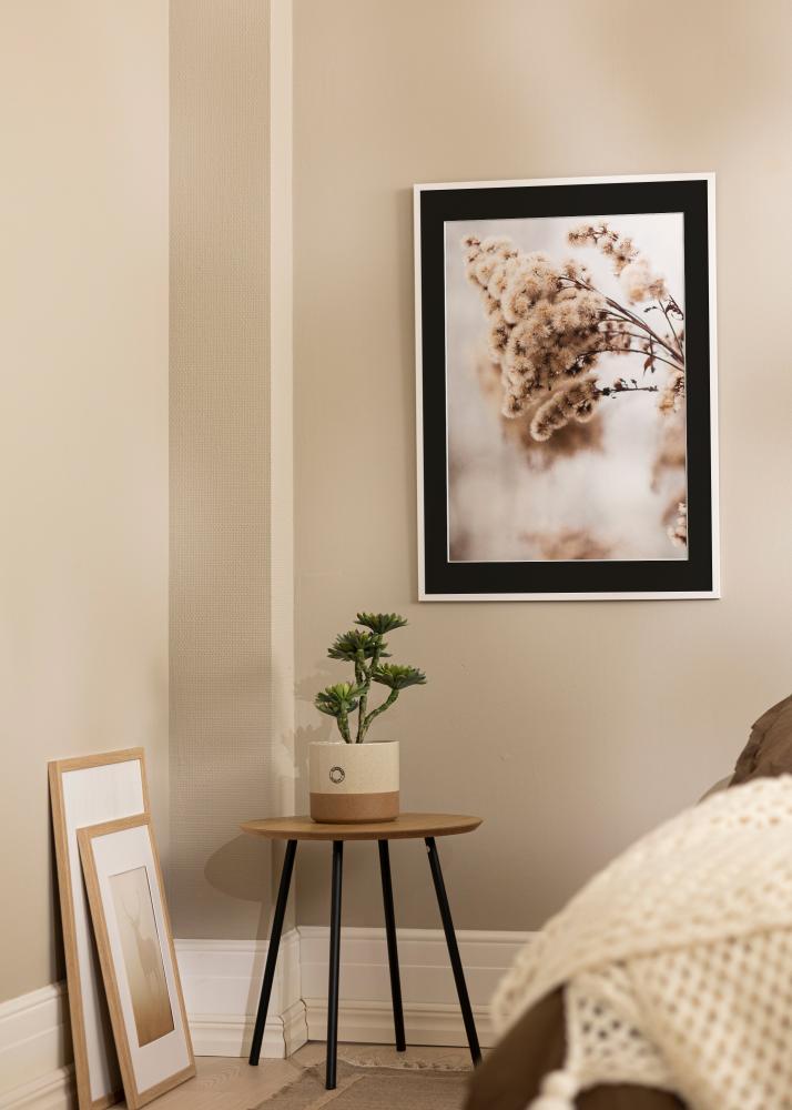 Cornice Edsbyn Bianco 40x40 cm - Passe-partout Nero 10x10 inches