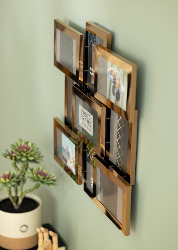 Stainless Steel Cornici multiple Oro rosa - 9 Immagini