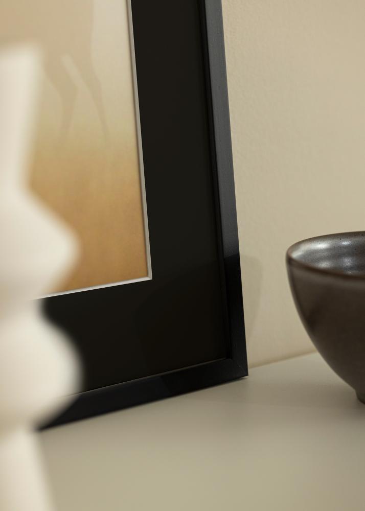 Cornice Edsbyn Nero 40x40 cm - Passe-partout Nero 10x10 inches (25,4x25,4 cm)