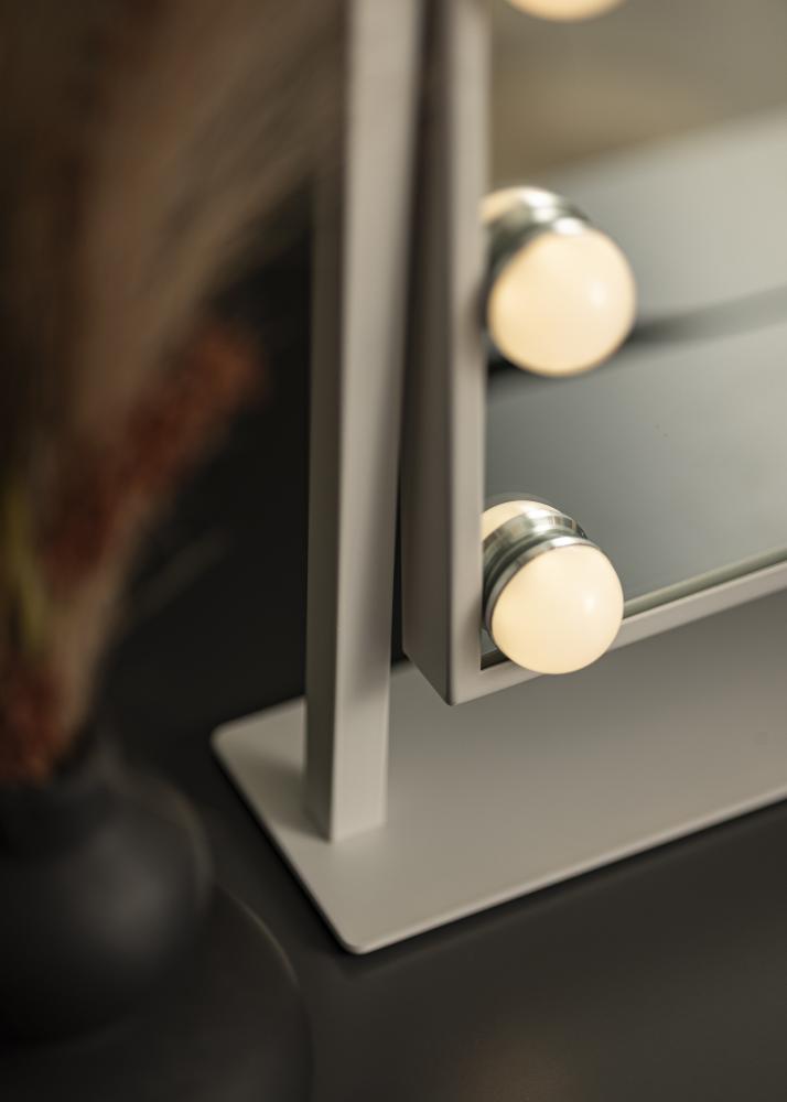 KAILA Specchio per trucco I Bianco - 36x47 cm