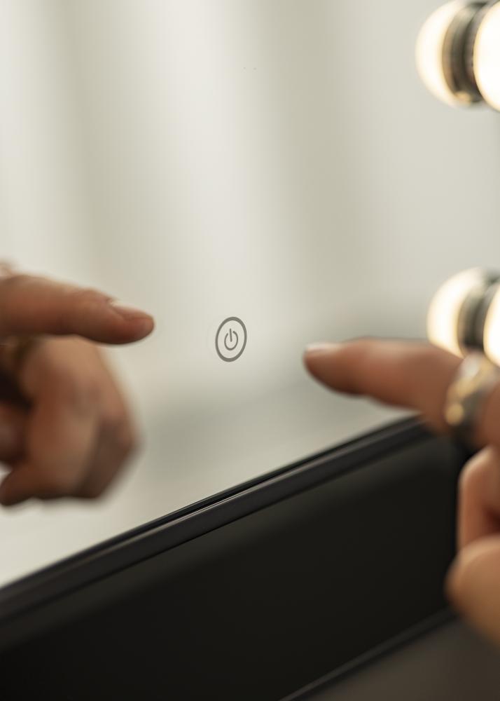 KAILA Specchio per trucco I Bianco - 36x47 cm