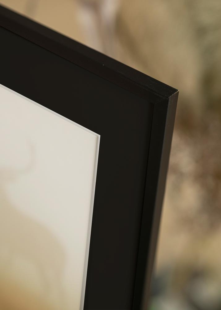 Cornice Edsbyn Nero 40x40 cm - Passe-partout Nero 10x10 inches (25,4x25,4 cm)