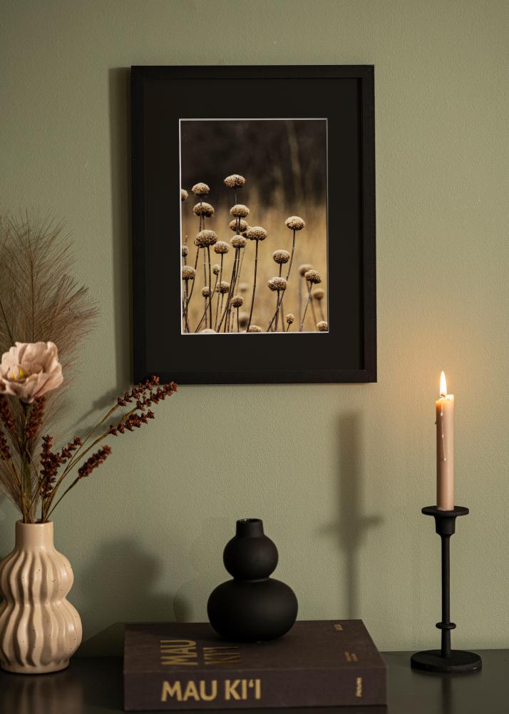 Cornice Selection Nero 40x50 cm - Passe-partout Nero 29,7x42 cm (A3)