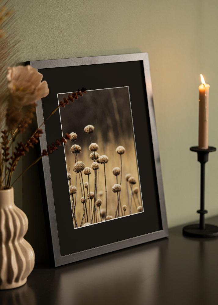 Cornice Selection Nero 40x50 cm - Passe-partout Nero 29,7x42 cm (A3)