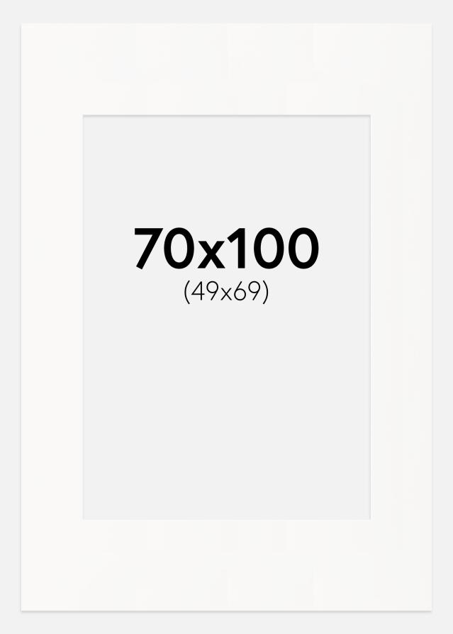 Passe-partout Offwhite (Bordo interno bianco) 70x100 cm (49x69)