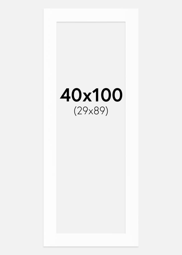 Passe-partout Canson Bianco (Bordo interno bianco) 40x100 cm (29x89)