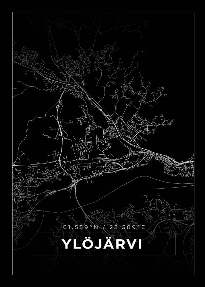 Mappa - Ylöjärvi - Poster nero