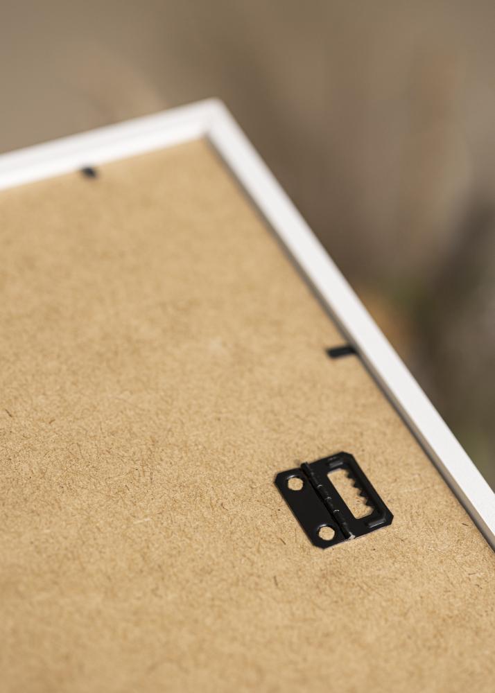 Cornice Kaspar Bianco 50x70 cm - Passe-partout Bianco 16x24 inches