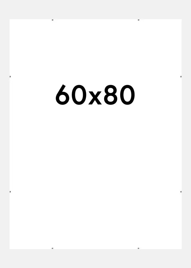 Cornice a giorno Vetro Antiriflesso Opaco 60x80 cm