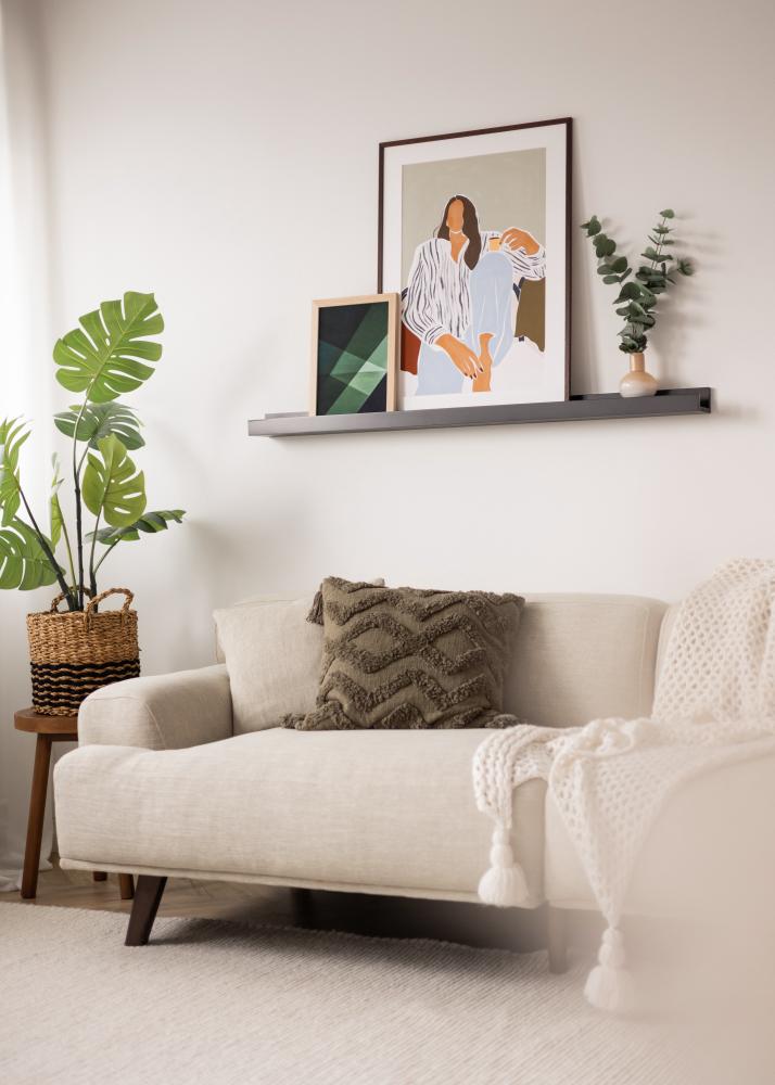 KAILA Mensola per Quadri Nera 120 cm