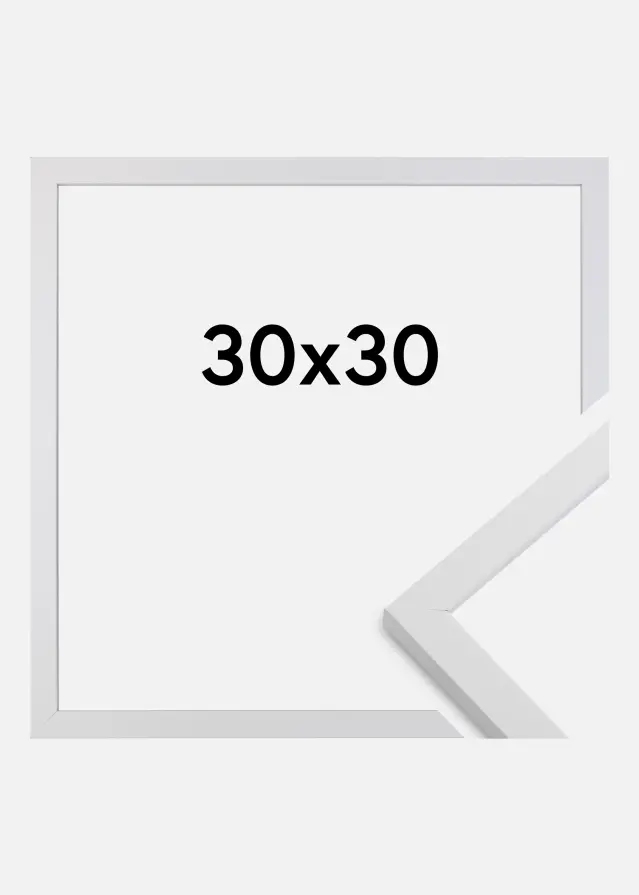 Cornice Trendy Vetro acrilico Bianco 30x30 cm