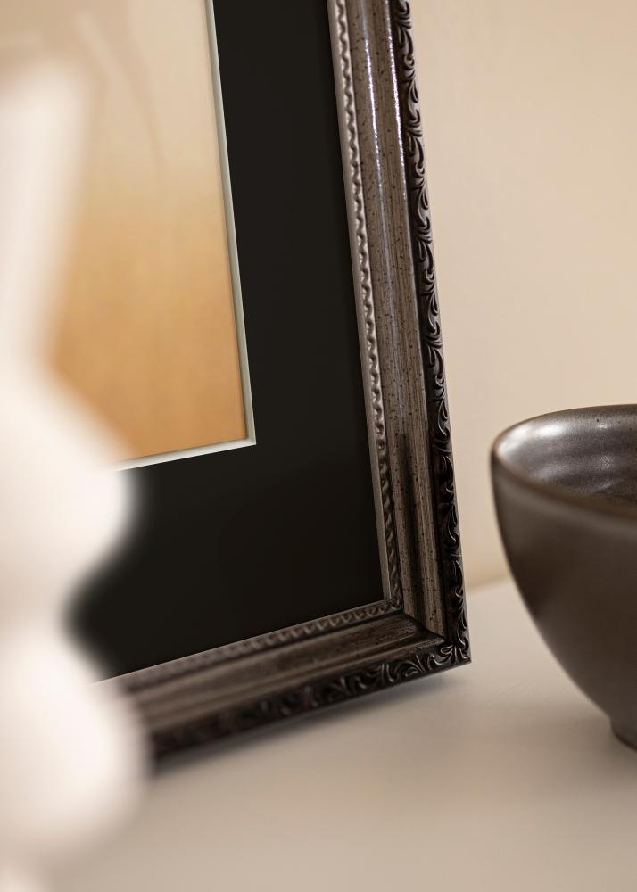 Cornice Abisko Argento 24x30 cm - Passe-partout Nero 18x24 cm