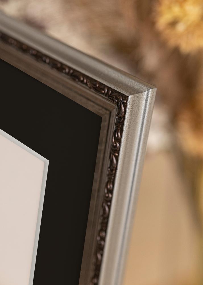 Cornice Abisko Argento 24x30 cm - Passe-partout Nero 18x24 cm