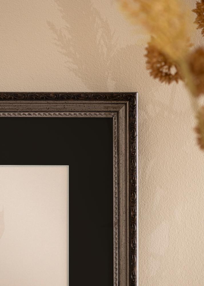 Cornice Abisko Argento 24x30 cm - Passe-partout Nero 18x24 cm