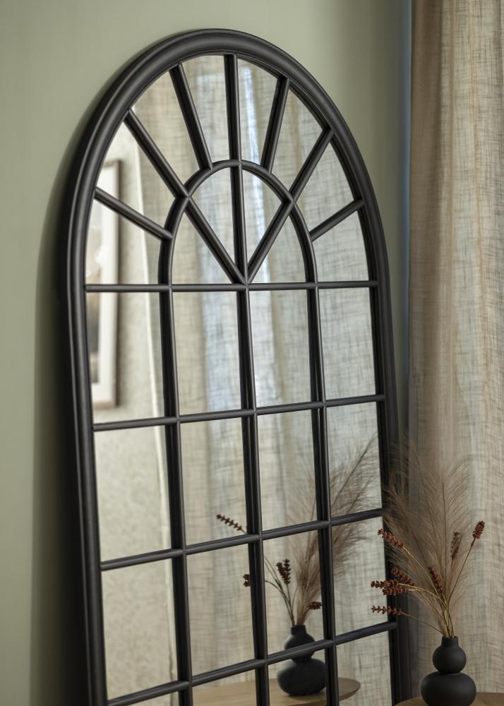 Specchio Window Tall Dome Nero 103x180 cm