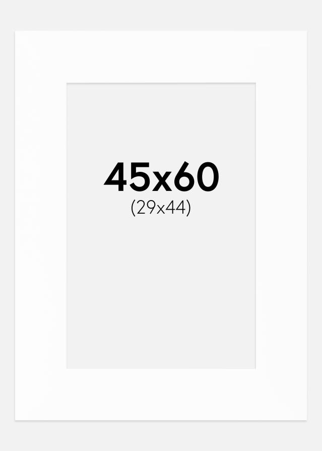 Passe-partout Canson Bianco (Bordo interno bianco) 45x60 cm (29x44)