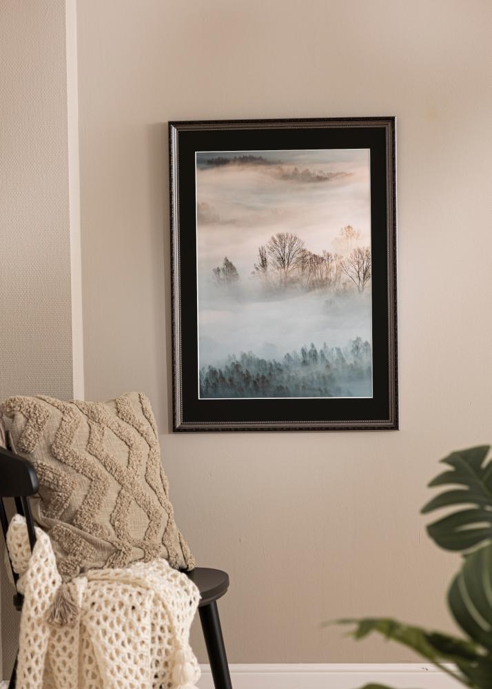 Cornice Abisko Argento 24x30 cm - Passe-partout Nero 18x24 cm