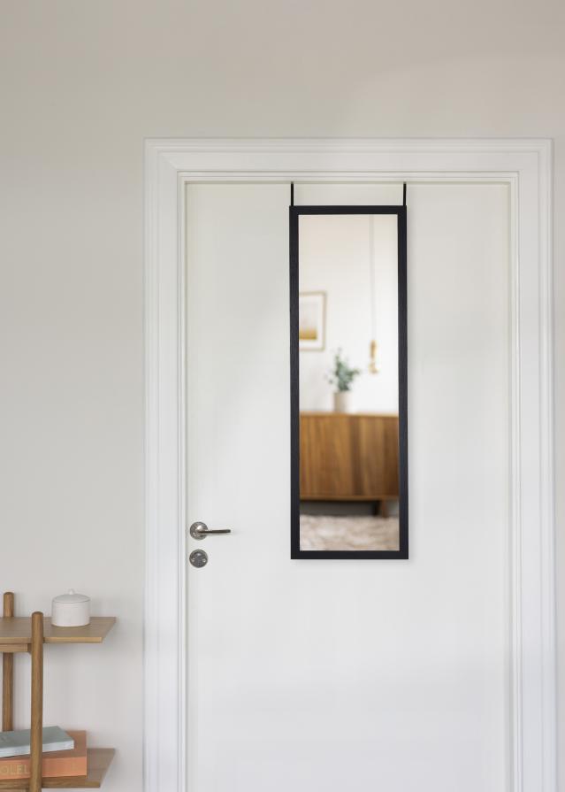 Specchio Overdoor Nero 34x100 cm