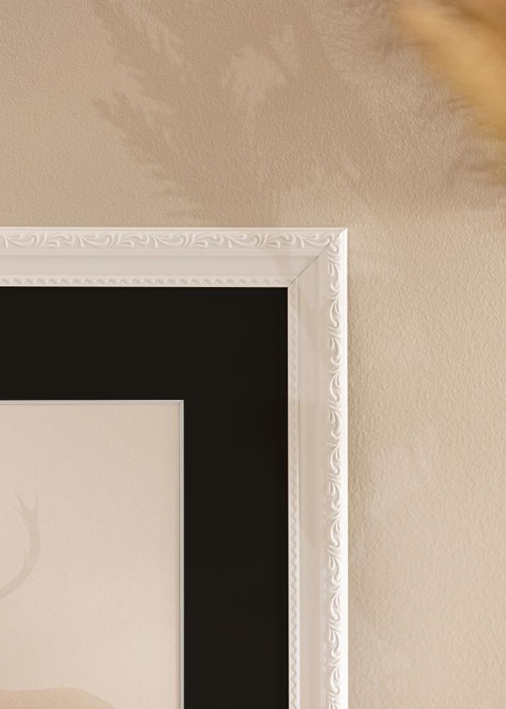 Cornice Abisko Bianco 24x30 cm - Passe-partout Nero 18x24 cm