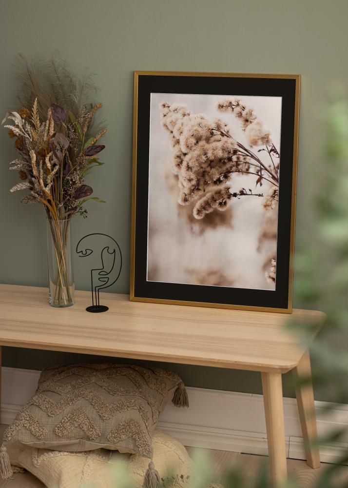 Cornice Edsbyn Oro 30x40 cm - Passe-partout Nero 8x12 inches