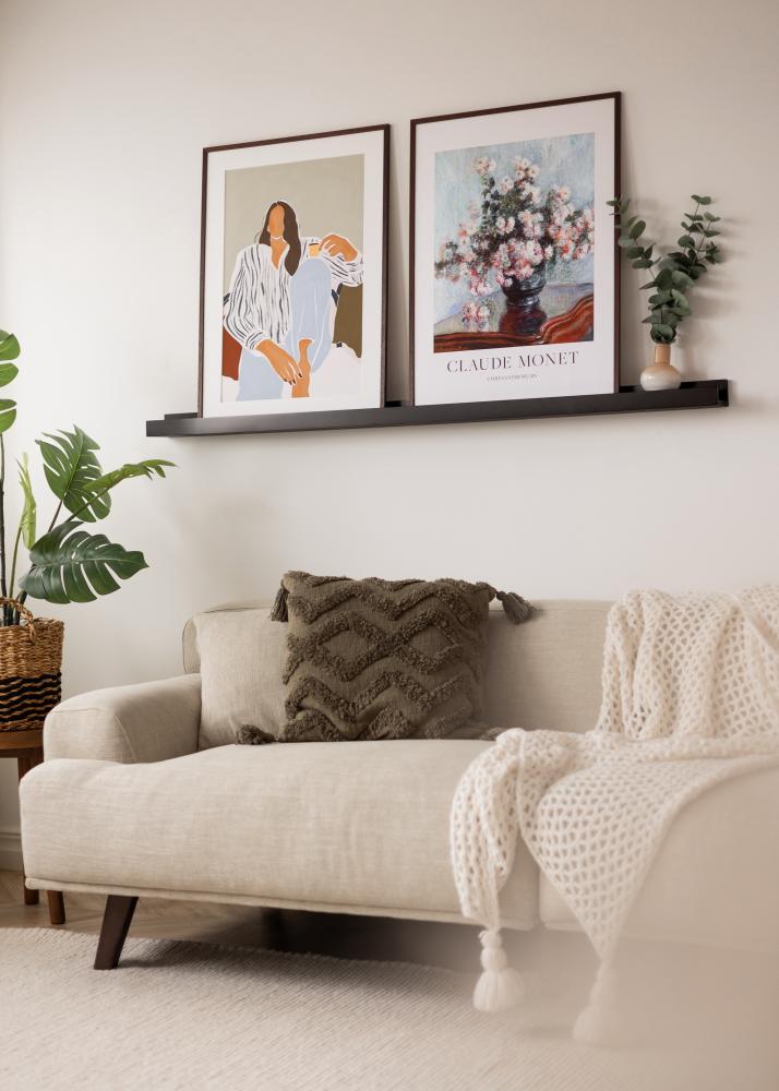 KAILA Mensola per quadri Nera 140 cm