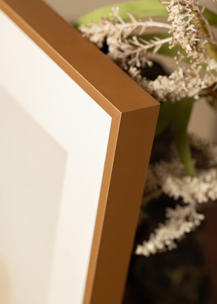 Cornice Nielsen Premium Alpha Spazzolato Ambra - Dimensioni personalizzabili