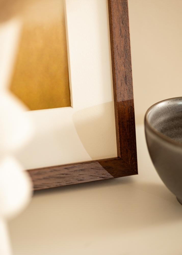 Cornice Hermes Vetro Acrilico Teak 40x60 cm