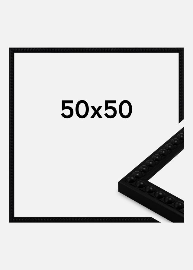 Cornice Perla Vetro acrilico Nero 50x50 cm