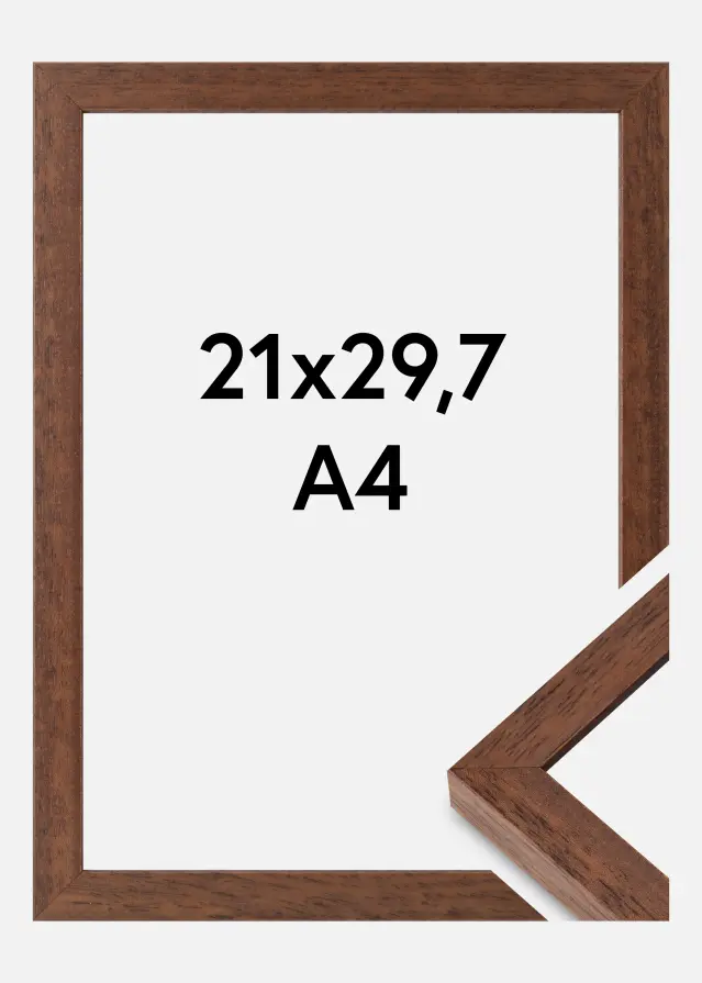 Cornice Hermes Vetro Acrilico Teak 21x29,7 cm (A4)